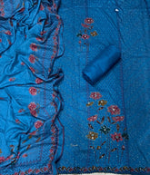 Premium Winter Pashmina Digital Print Suit Set with mirror work - Yanchi