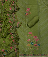 Premium Winter Pashmina Digital Print Suit Set with mirror work - Yanchi