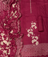 Premium Winter Pashmina Digital Print Suit Set with mirror work - Yanchi