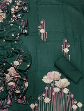 Premium Winter Pashmina Digital Print Suit Set with mirror Work(153vol) - Yanchi