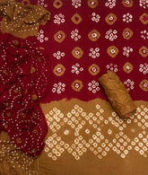 Pure Bandhej Cambric Cotton Suit Set - Yanchi
