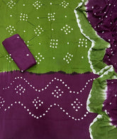 Pure Bandhej Cambric Cotton Suit Set - Yanchi