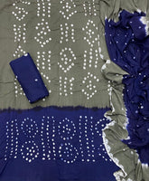 Pure Bandhej Cambric Cotton Suit Set - Yanchi