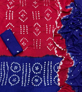 Pure Bandhej Cambric Cotton Suit Set - Yanchi