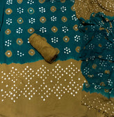 Pure Bandhej Cambric Cotton Suit Set - Yanchi