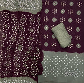 Pure Bandhej Cambric Cotton Suit Set - Yanchi