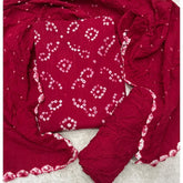 Pure Bandhej Cambric Cotton Suit Set - Yanchi