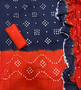 Pure Bandhej Cambric Cotton Suit Set - Yanchi