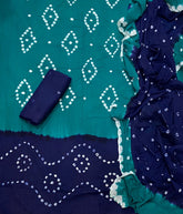 Pure Bandhej Cambric Cotton Suit Set - Yanchi