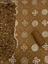 Pure Bandhej Cambric Cotton Suit Set - Yanchi