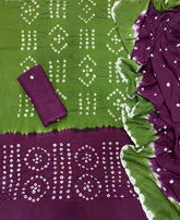 Pure Bandhej Cambric Cotton Suit Set - Yanchi