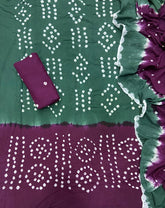 Pure Bandhej Cambric Cotton Suit Set - Yanchi