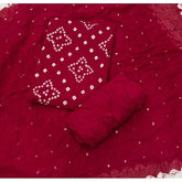 Pure Bandhej Cambric Cotton Suit Set - Yanchi