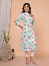 Pure Fine Cotton Print Kurti - Yanchi