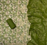 Pure Organza Print Suit Set - Yanchi