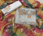 Pure Organza Suit Set with Cutdana & stone and work - Yanchi