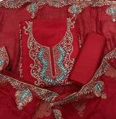 Pure Organza Suit Set with Cutdana & stone and work - Yanchi