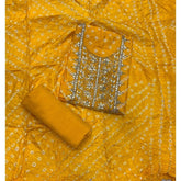 Pure Organza Suit Set with thread work - Yanchi