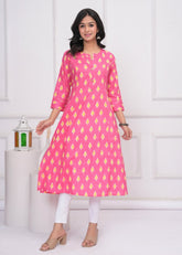Pure Sanganeri Cotton Print Kurti - Yanchi