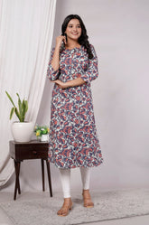 Pure Sanganeri Cotton Print Kurti - Yanchi