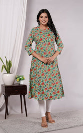Pure Sanganeri Cotton Print Kurti - Yanchi