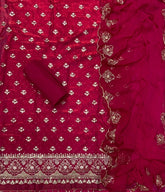 Pure Skaylon Suit Set with Zari & sequence Work - Yanchi