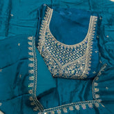 Pure Skylon Suit Set with Zari & sequence Work - Yanchi