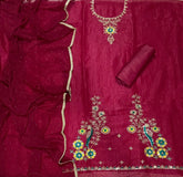 Radiant Crunchy Suit Set with Zari Thread & Sequins Work - Yanchi