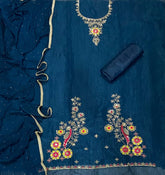 Radiant Crunchy Suit Set with Zari Thread & Sequins Work - Yanchi