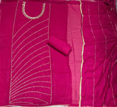 Radiant Gold Crush Crunchy Beads Work Suit Set - Yanchi