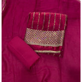Crush Silk Suit Set with Zari & Sequins Work