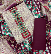 Winter Pashmina Suit Set - Yanchi