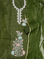Radiant Gold Crush Crunchy Beeds Work Suit Set