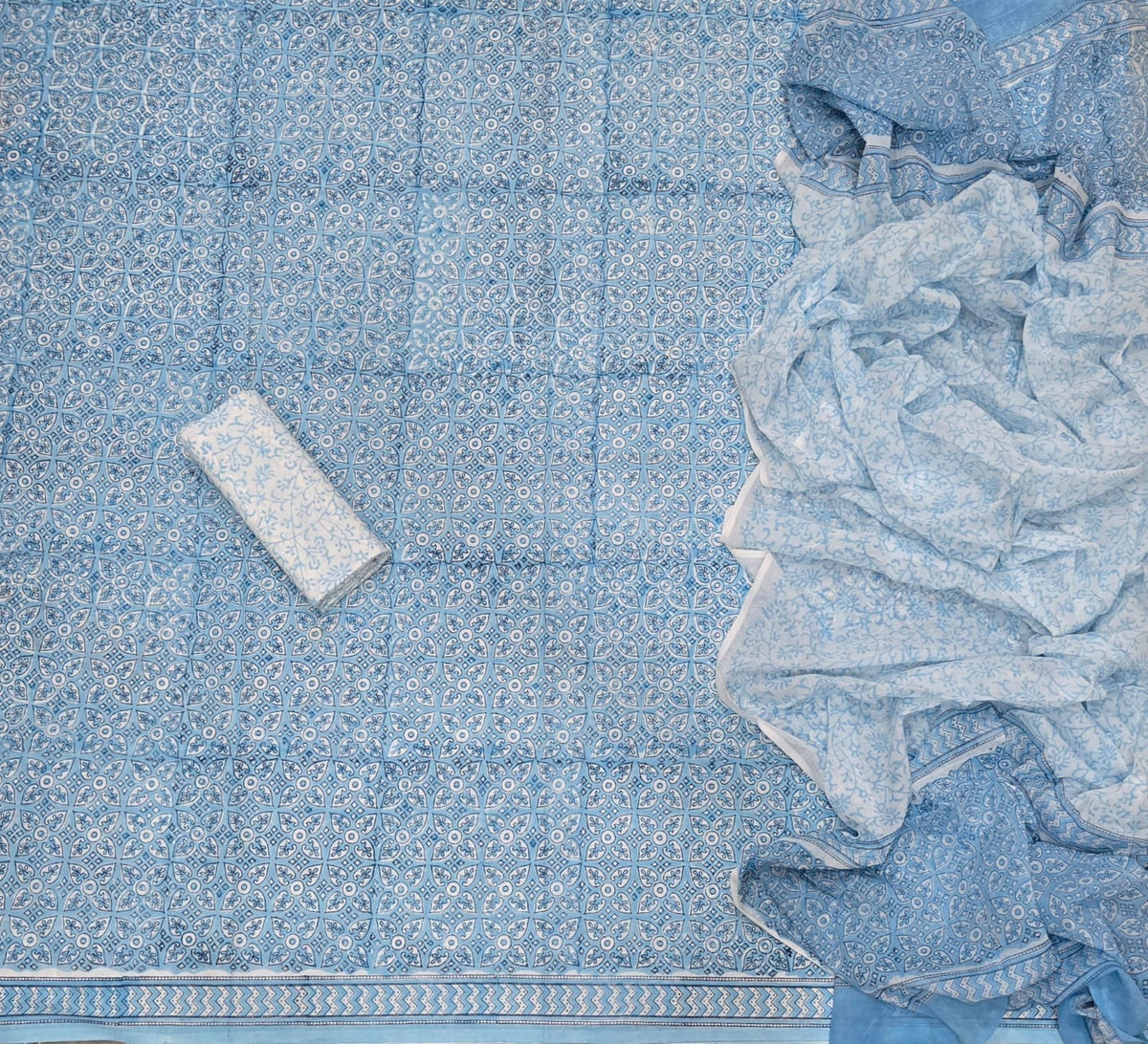 Celestial Pure Cotton Print Suit Set (Luxury Feel)