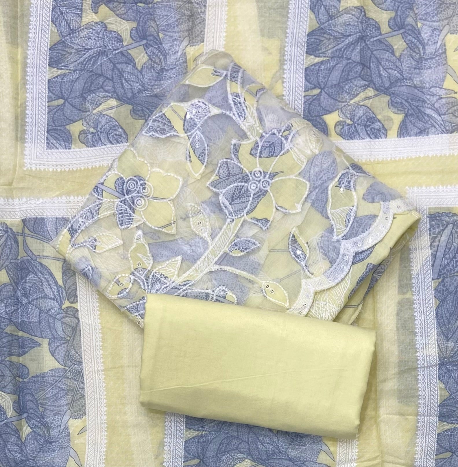 Premium Chikankari Pure Cotton Suit Set
