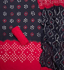 Pure Bandhej Cambric Cotton Suit Set