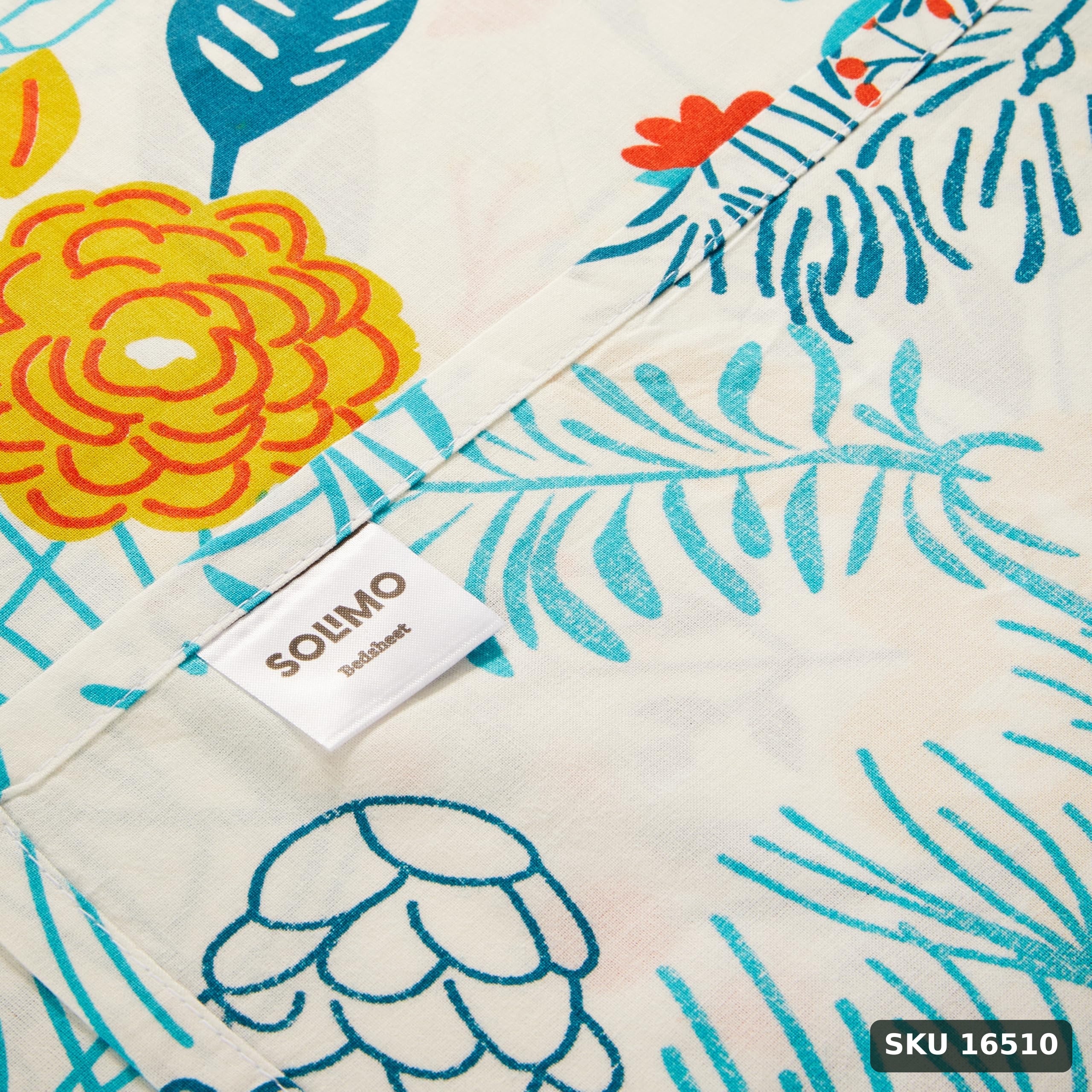 Amazon Brand - Solimo Unfold Comfort 144 TC 100% Cotton King Bedsheet with Two Pillow Covers, Soft and Smooth (Floral, Sea Green and Yellow) - SKU 16510