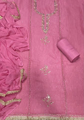 Fancy Crunchy Suit Set with Mirror & Cutdana Work