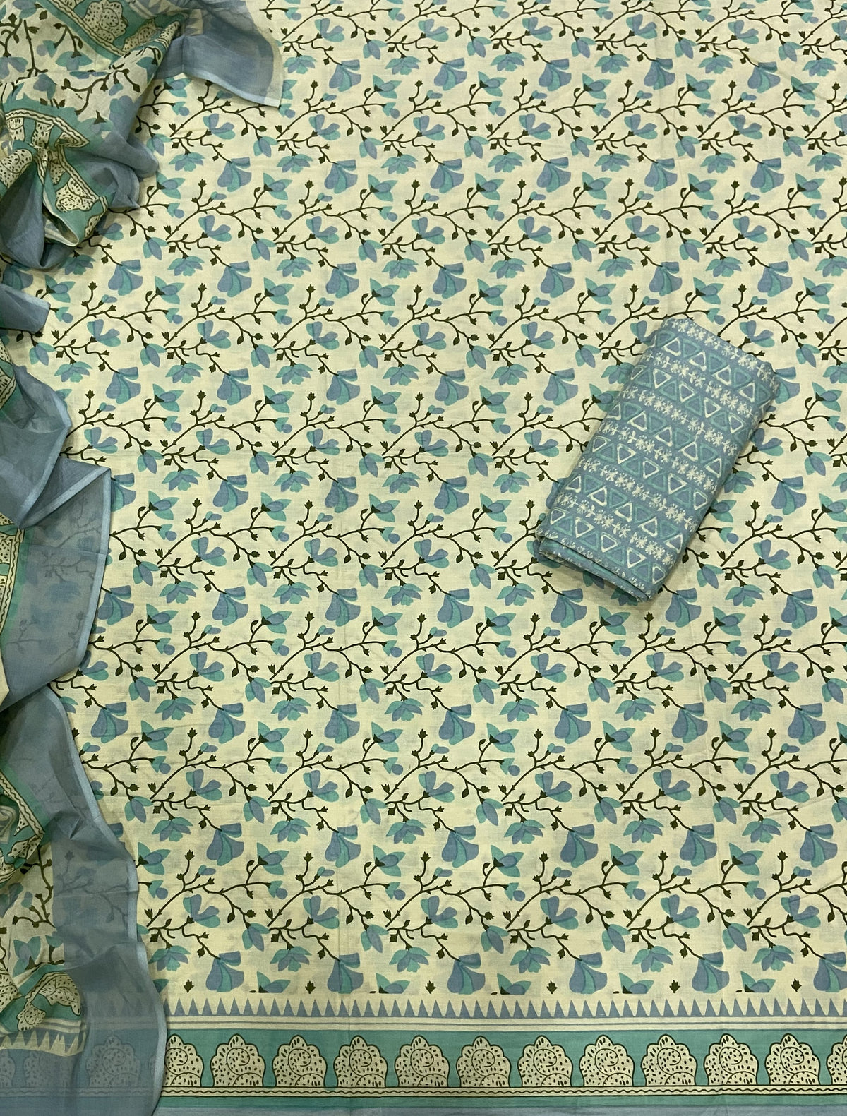 Celestial Pure Cotton Print Suit Set (Luxury Feel)