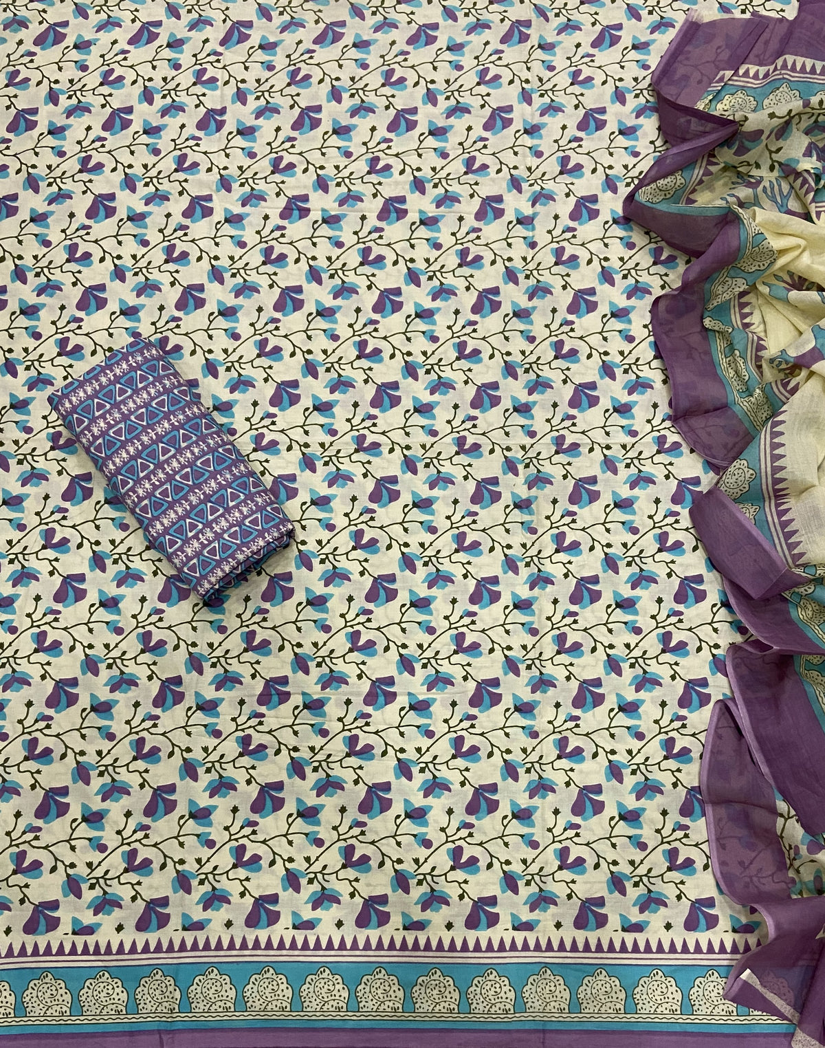 Celestial Pure Cotton Print Suit Set (Luxury Feel)