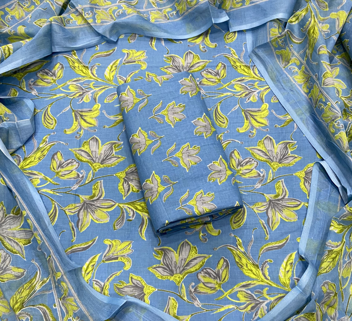 Celestial Pure Cotton Print Suit Set (Luxury Feel)