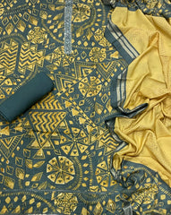 Fancy Musleen Suit Set with nack sequence work