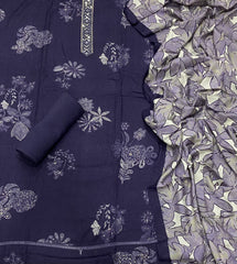 Fancy Musleen Suit Set with nack sequence work