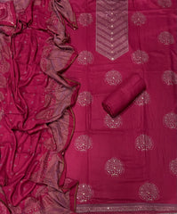 Premium Winter Pashmina Digital Print Suit Set with mirror work