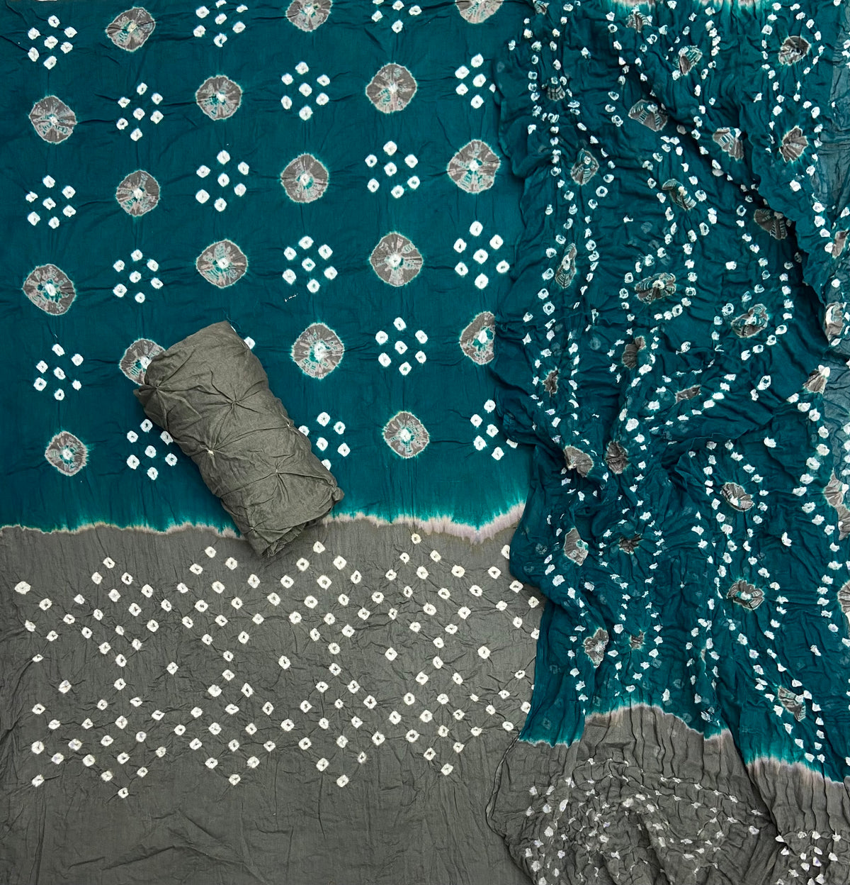 Pure Bandhej Cambric Cotton Suit Set