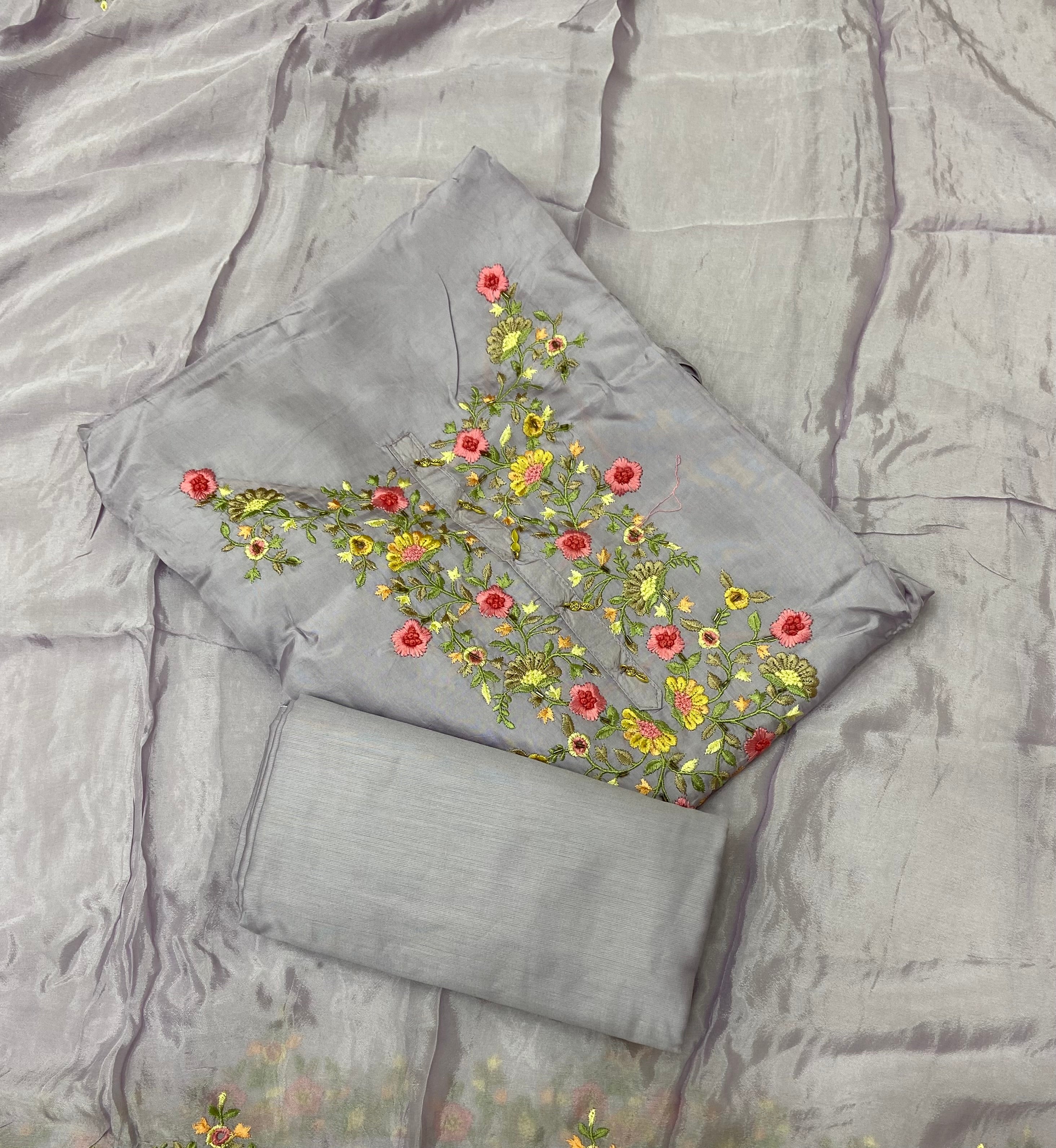 Classy Netra Habutai Silk Suit Set