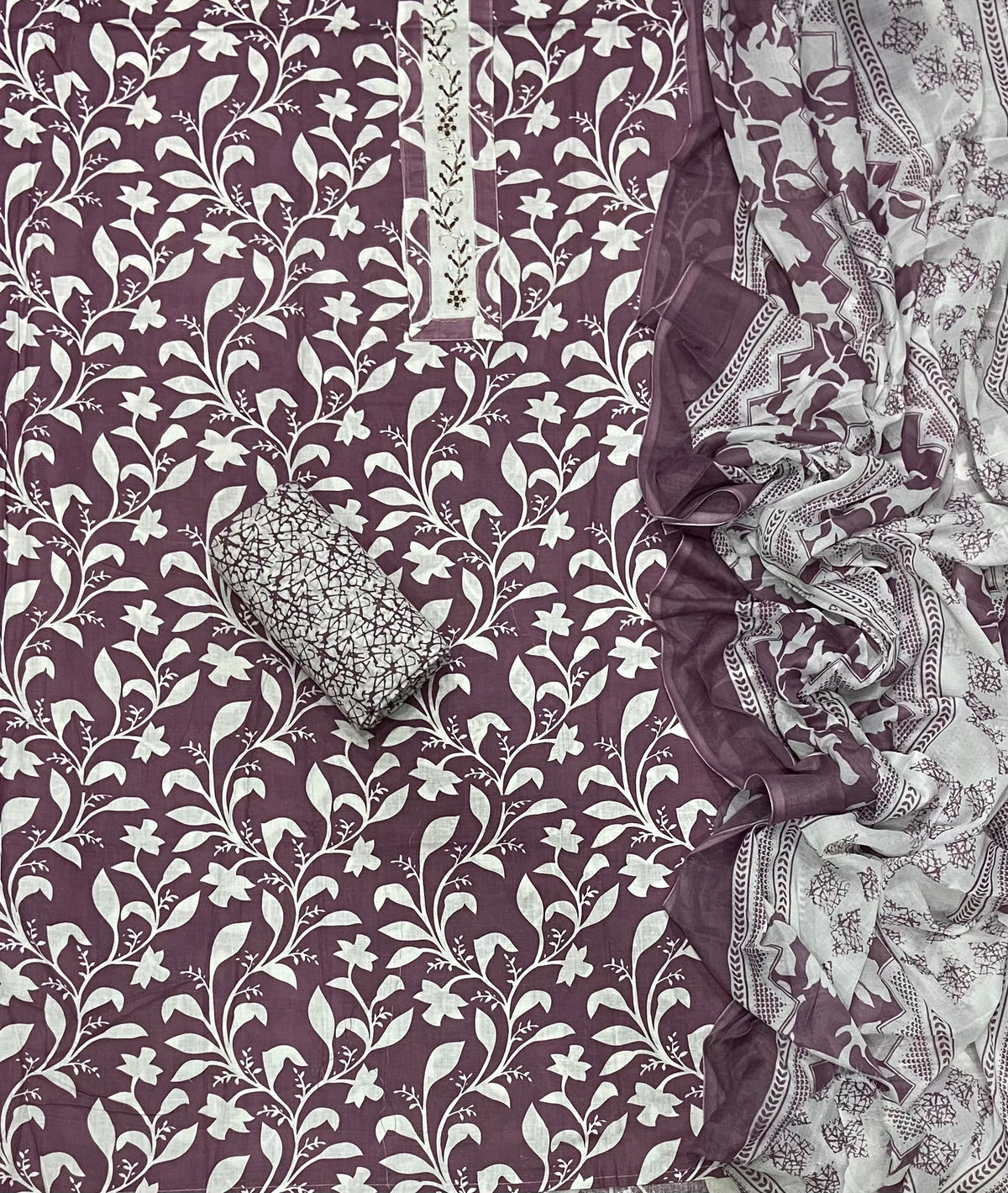 Elegant Work Pure Cotton Suit Set