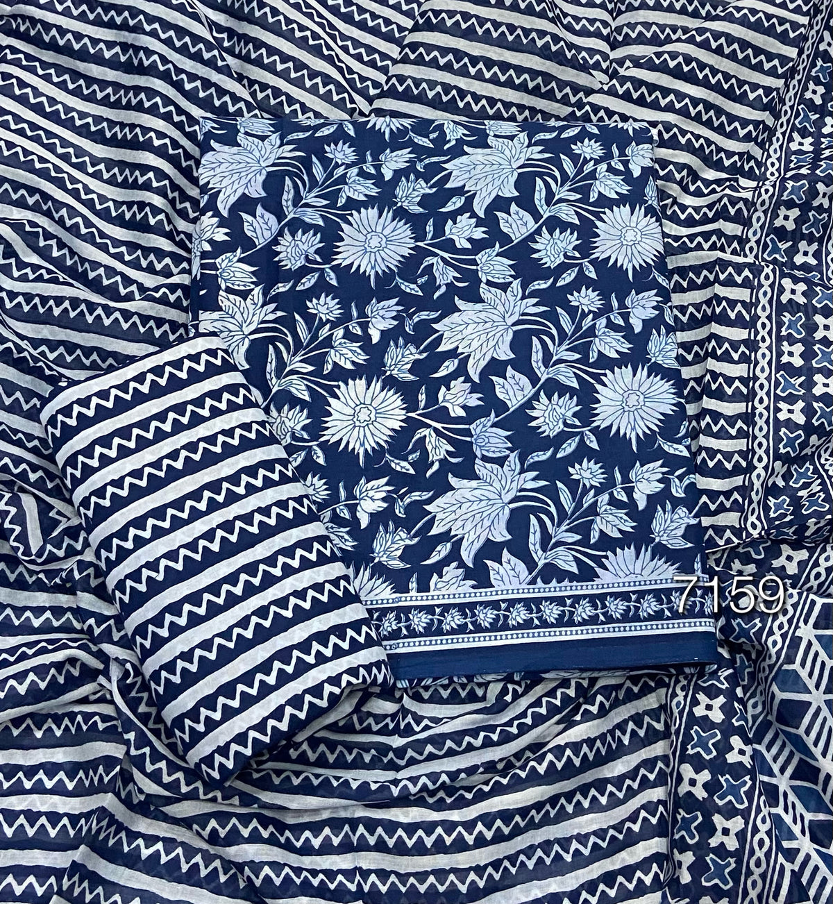 Celestial Pure Cotton Print Suit Set (Luxury Feel)
