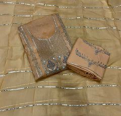 Fancy Burberry Suit Set with Zari Thread & Sequins Work