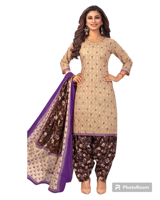 Charm Pure Cotton Print Suit Set